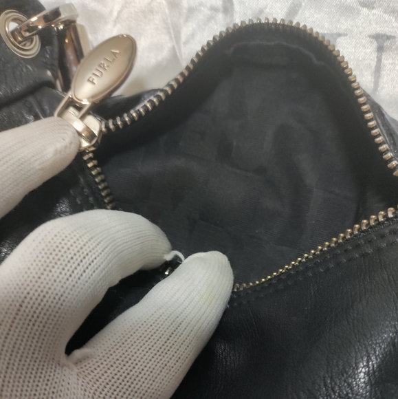 Furla Hand/Shoulder Bag black Genuine Leather - Picture 8 of 8